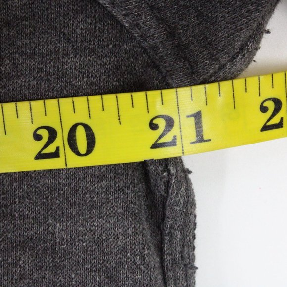 FUDA Hoodie Sweatshirt Women's Gray Full Zip Long Sleeve Cotton Size Small S - Picture 7 of 8